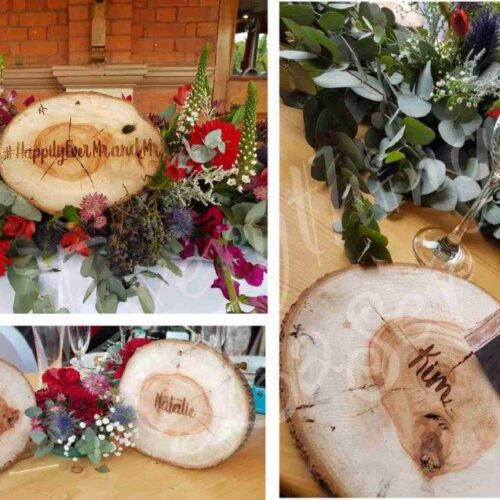 Wooden Round Place Setting