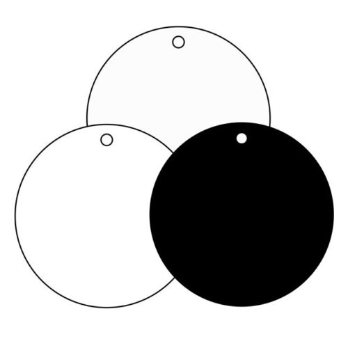 Acrylic Discs WHITE - Set of 10