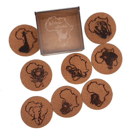 Cork Coasters - Africa Collection
