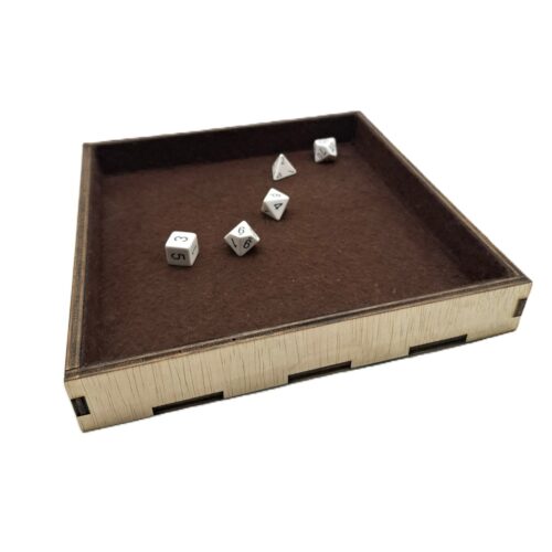 Dice Tray with Felt Lining – Tabletop Dice Tray for Board Games, RPG & DND