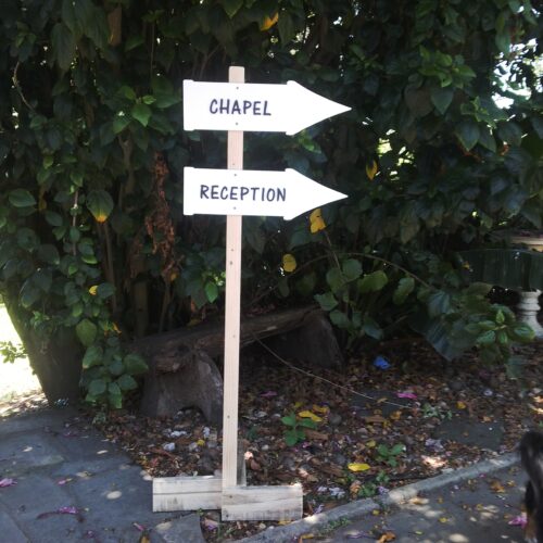 DIRECTIONAL PICKET SIGN