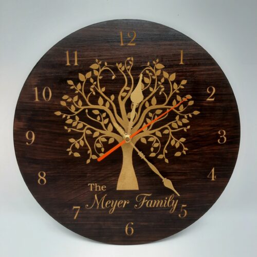 FAMILY TREE CLOCK