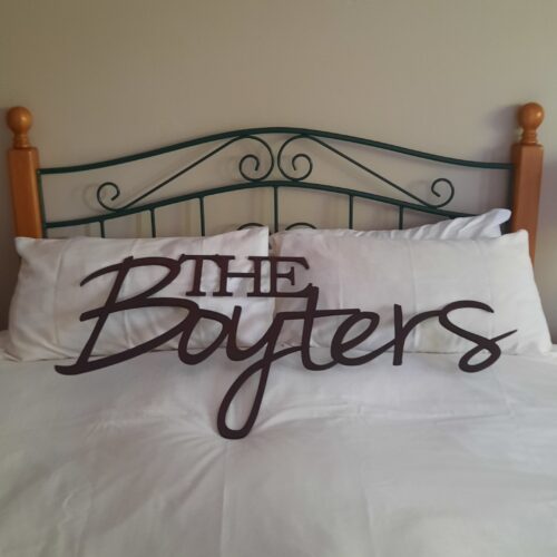 BACKDROP SIGN - SURNAME