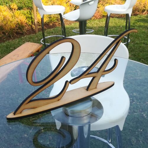 Table Number with Stand
