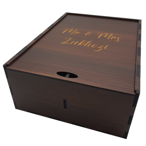 DOUBLE WINE BOX - SLIDE LID