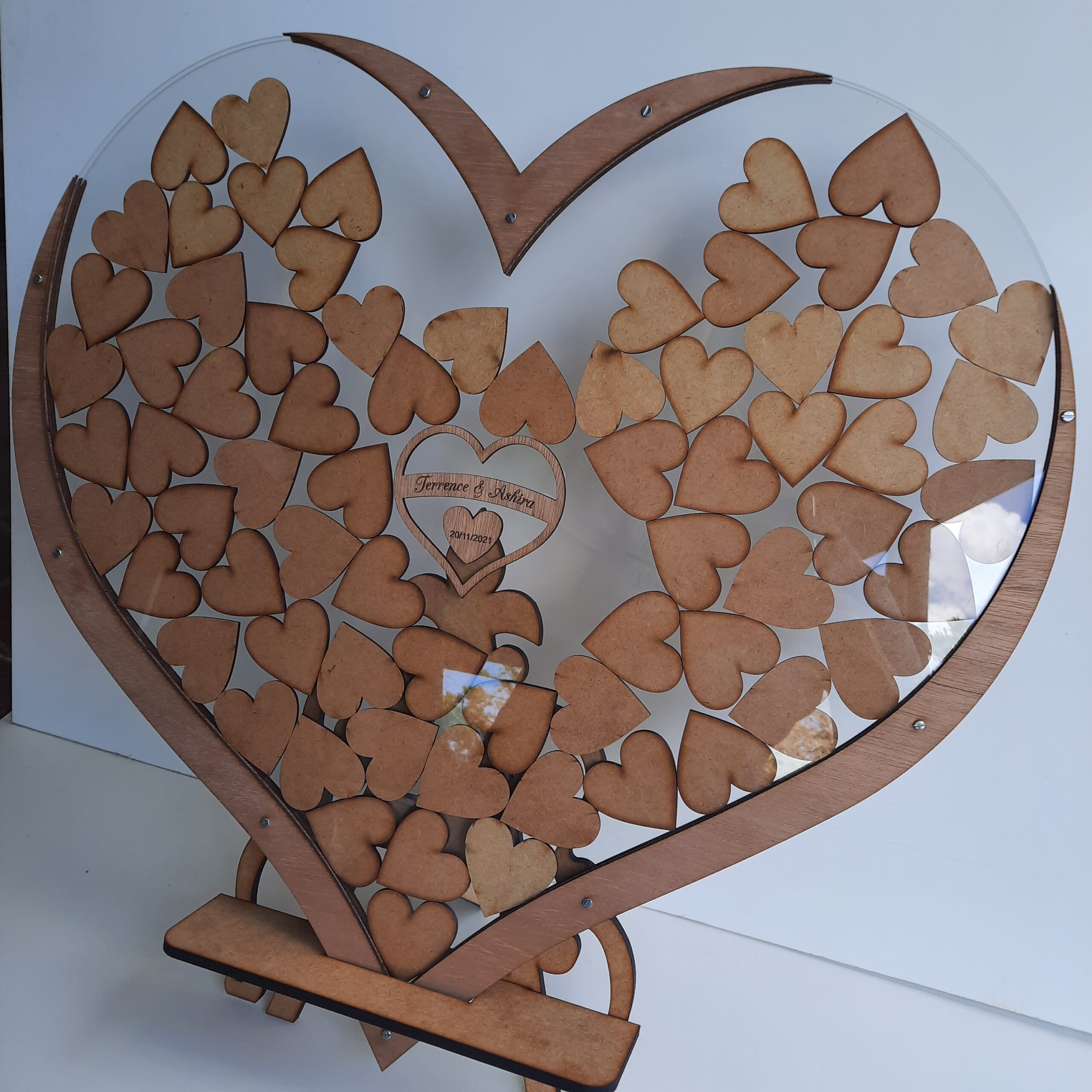 HEART SHAPE WEDDING GUEST BOOK