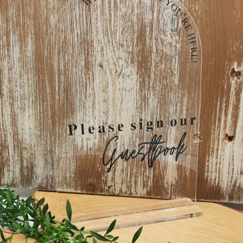 Please sign our guest book sign