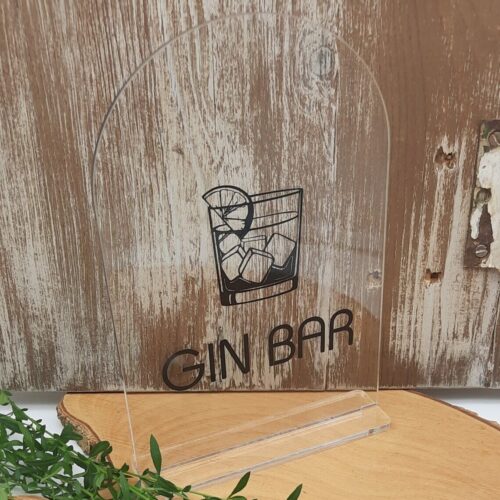 GIN BAR ACRYLIC SIGN