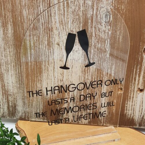 DRINKS TABLE ACRYLIC SIGN