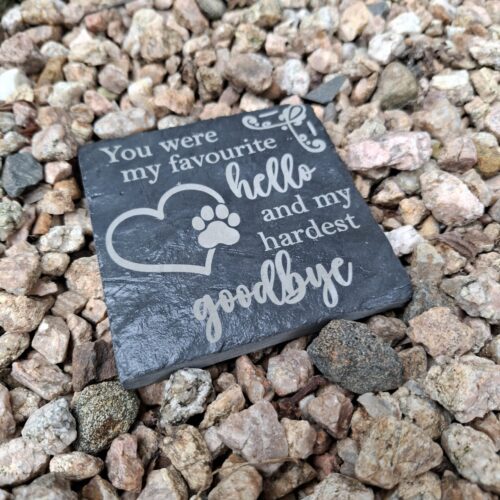 Pet Memorial Plaque - You were my favourite hello