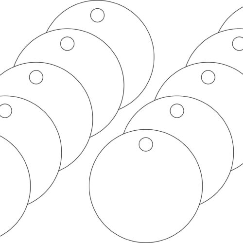 Acrylic Discs WHITE - Set of 10