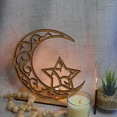 Crescent Moon Candle Holder