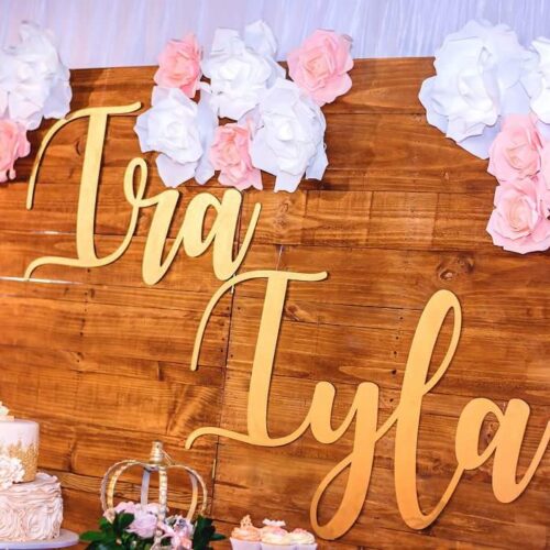 Name Wall decor Party Backdrop