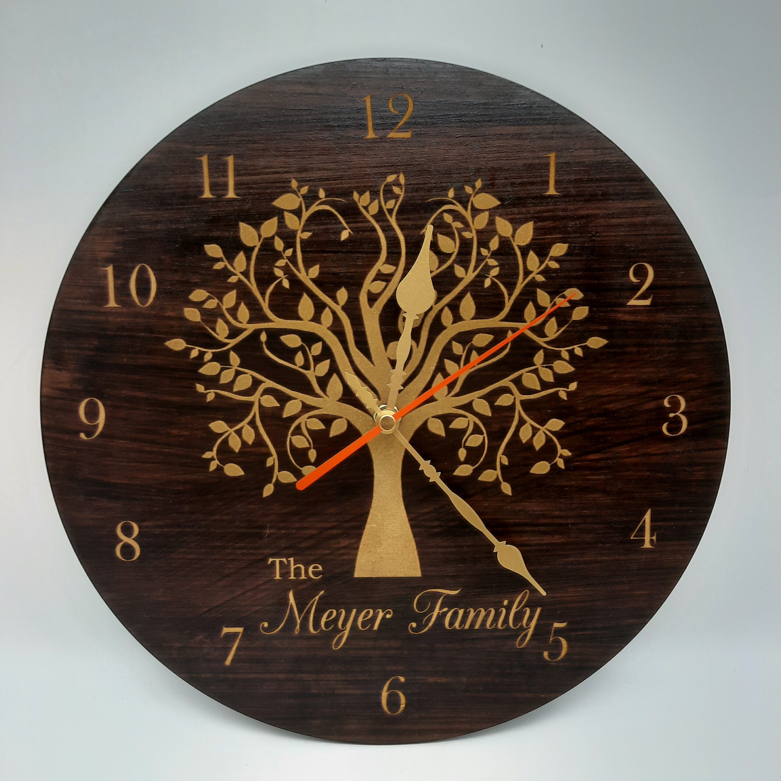 FAMILY TREE CLOCK