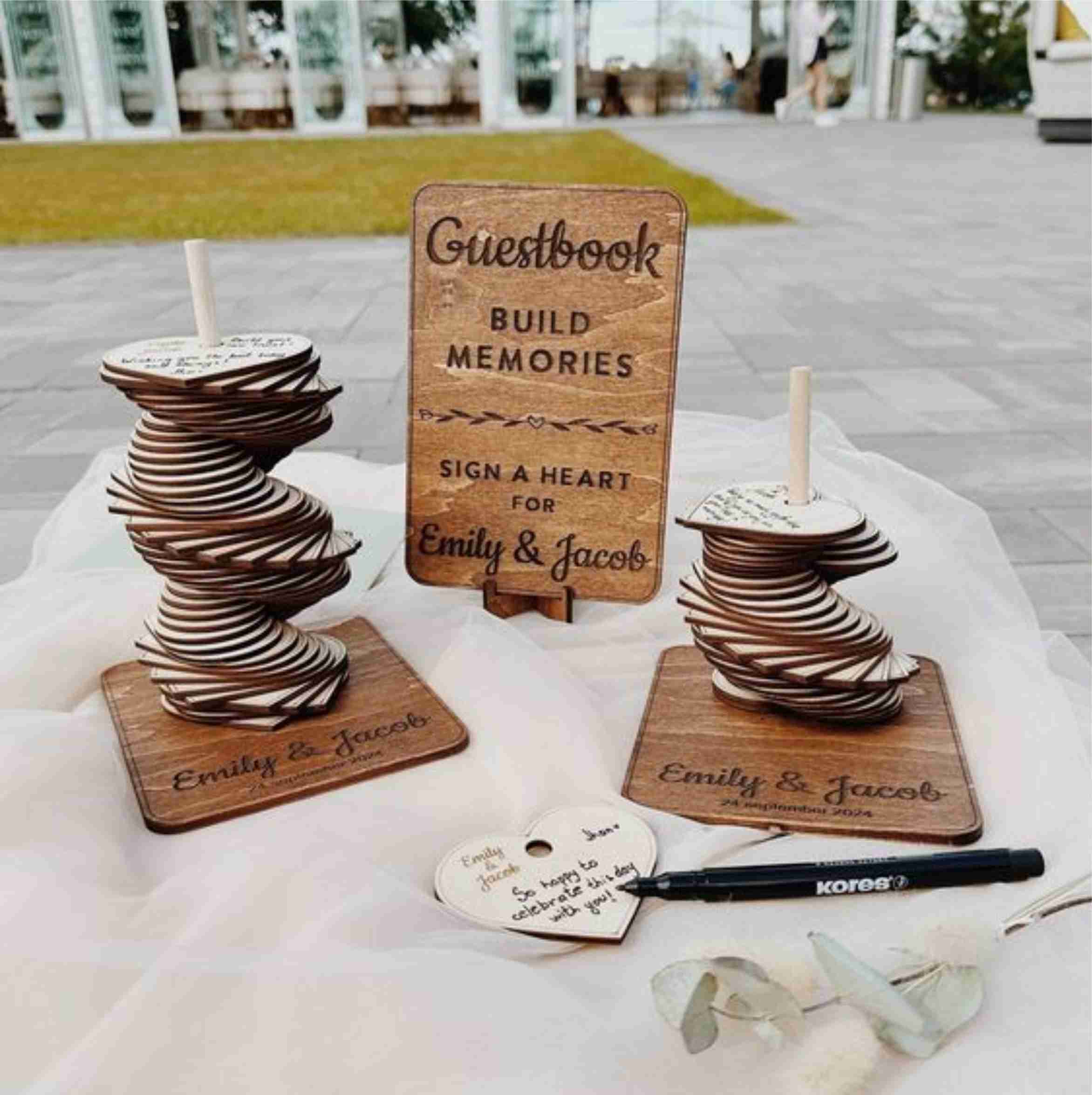 Heart Tower Guest Book