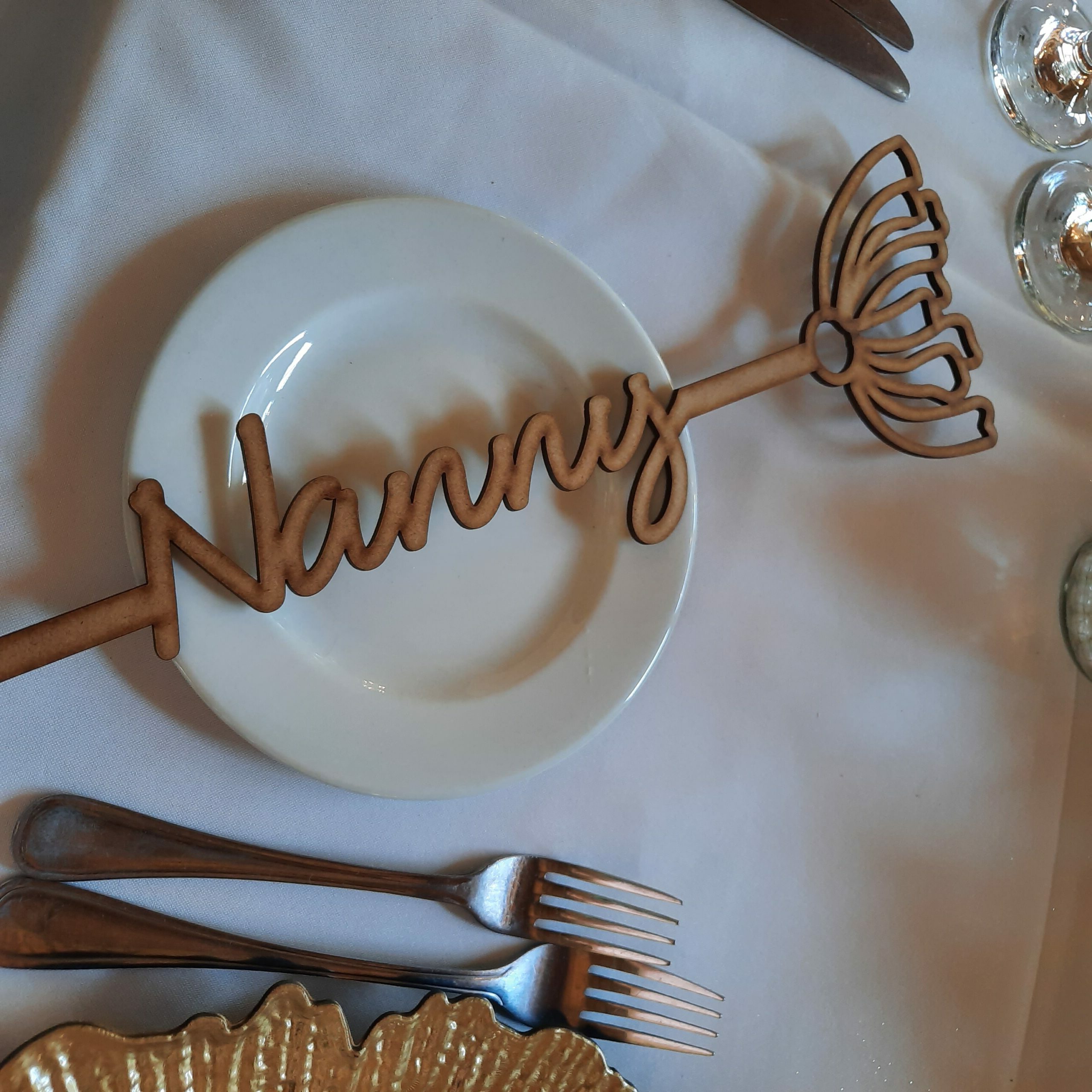 Name Tag with Flower