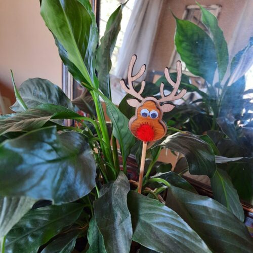 Reindeer plant stake