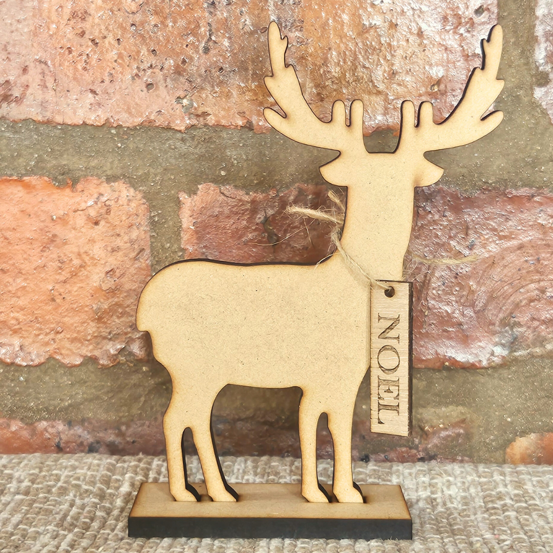 Reindeer with Noel tag