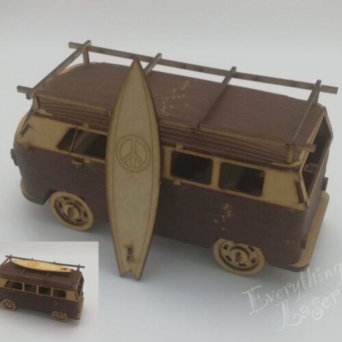 VW wagon rack and surfboard (excl VW wagon)