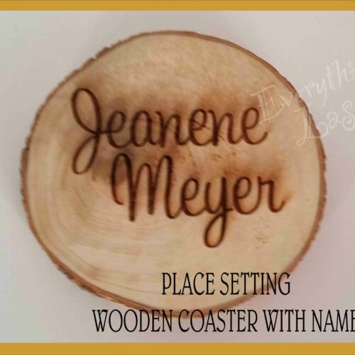 Wooden Round Place Setting