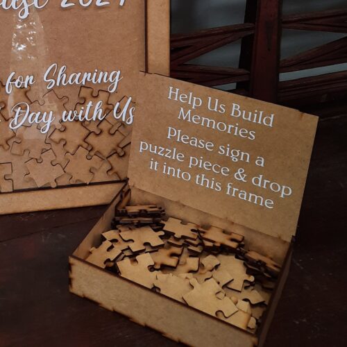 Box for guest book hearts