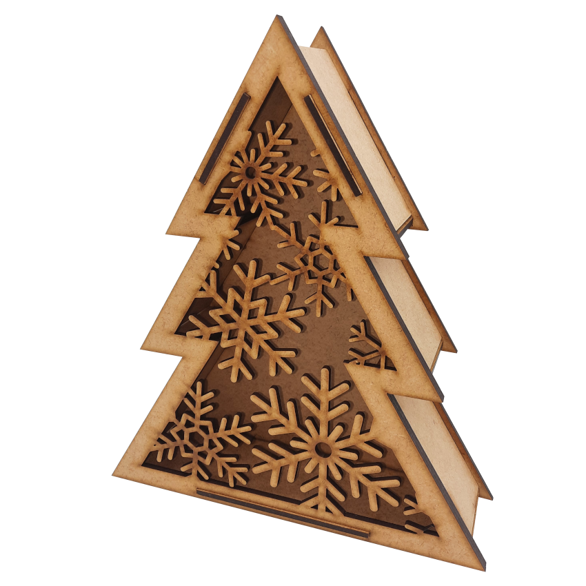CHRISTMAS TREE BOX - SNOWFLAKE