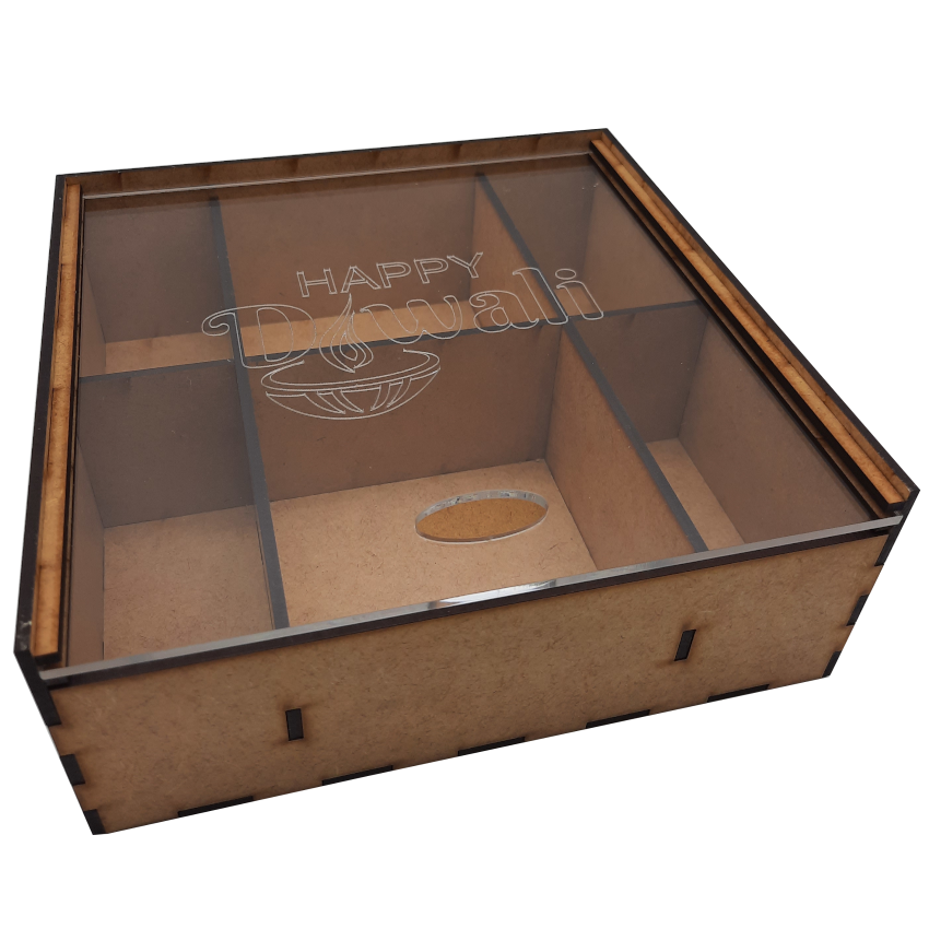 HAPPY DIWALI BOX WITH SLIDE LID