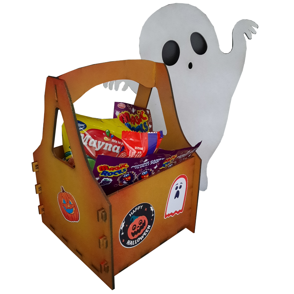 Halloween trick or treat DIY basket
