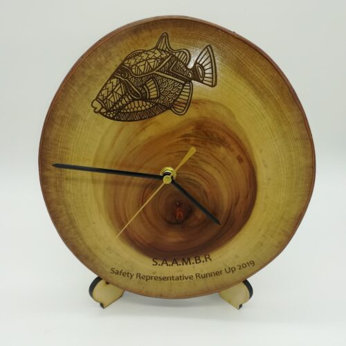 NATURAL WOODEN ROUND CLOCK