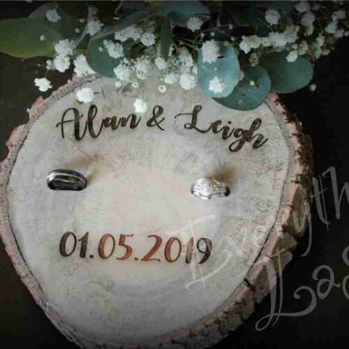 Ring Box Wooden Round