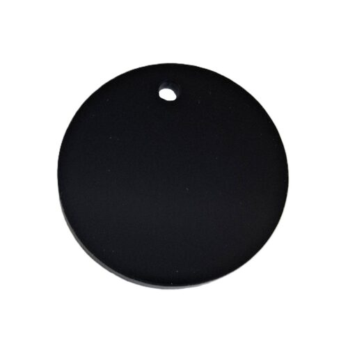 Acrylic Keyring blanks. Black Acrylic – Pack of 10
