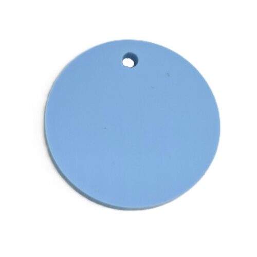 Acrylic Keyring blanks. Blue Acrylic – Pack of 10