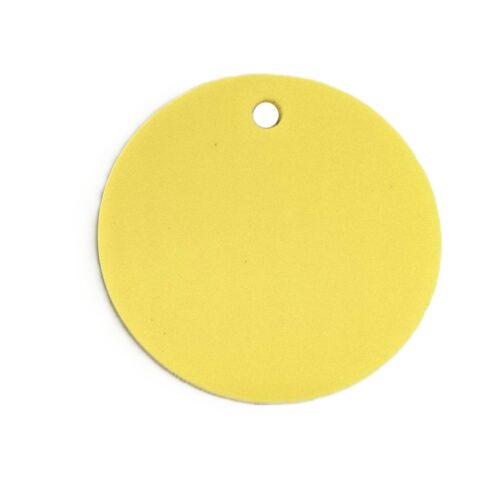 Acrylic Keyring blanks. Yellow Acrylic – Pack of 10